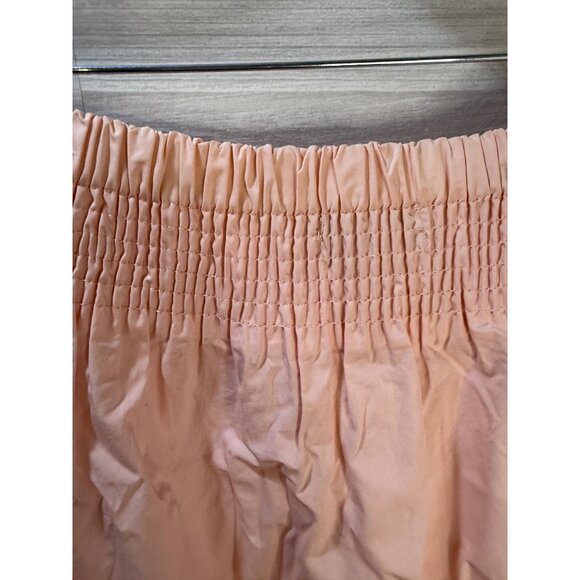 DO+BE Peach Off-Shoulder Smocked Blouse S 100% Cotton - Picture 5 of 12